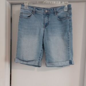 Light Blue Denim Women's Shorts